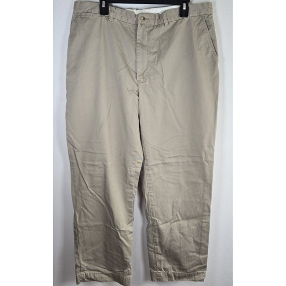 Polo Ralph Lauren Chino Pants Straight Khaki‎ 38x30 Prospect Pant Cotton Flat - Picture 3 of 8